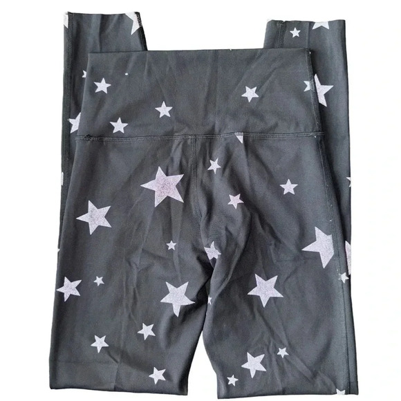 Aerie Move Black Star High Rise Reflective Athletic Leggings Women's Medium - Picture 4 of 5